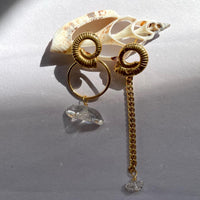 Ammonit Krystal øreringe